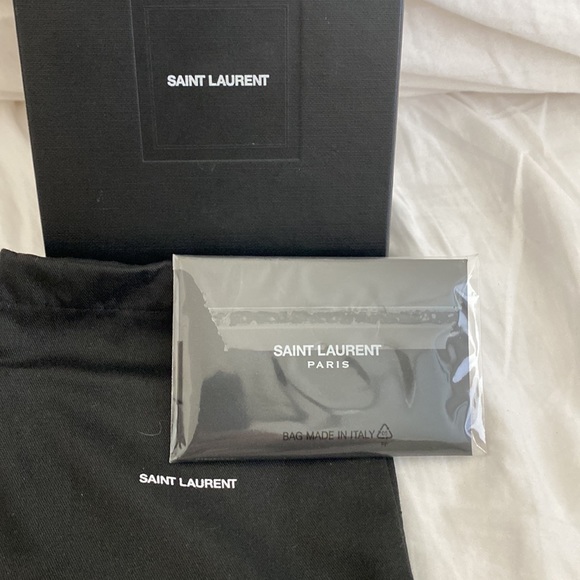 YSL Card Holder with Silver Hardware - Picture 4 of 5